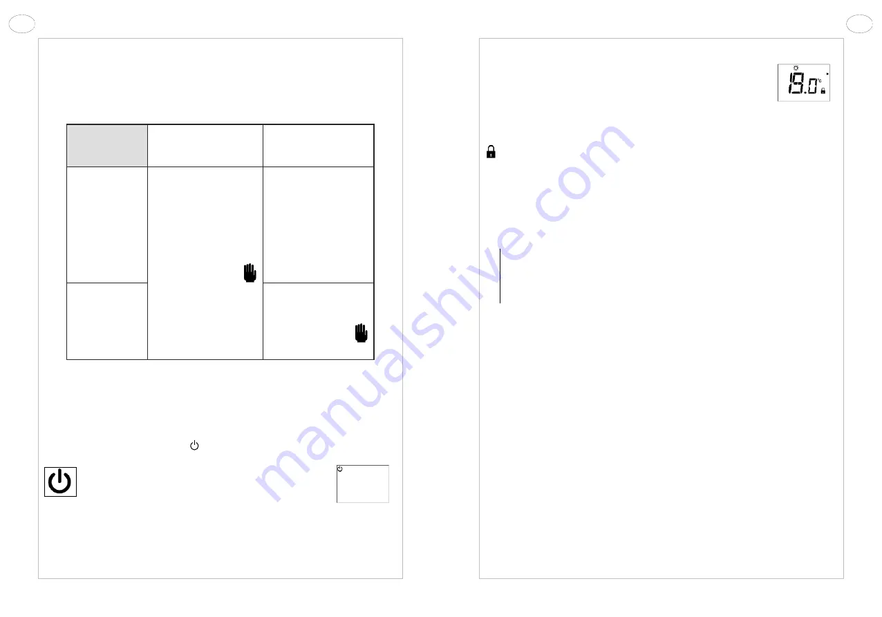 Acova Taiga LCD Instructions For Use Manual Download Page 7