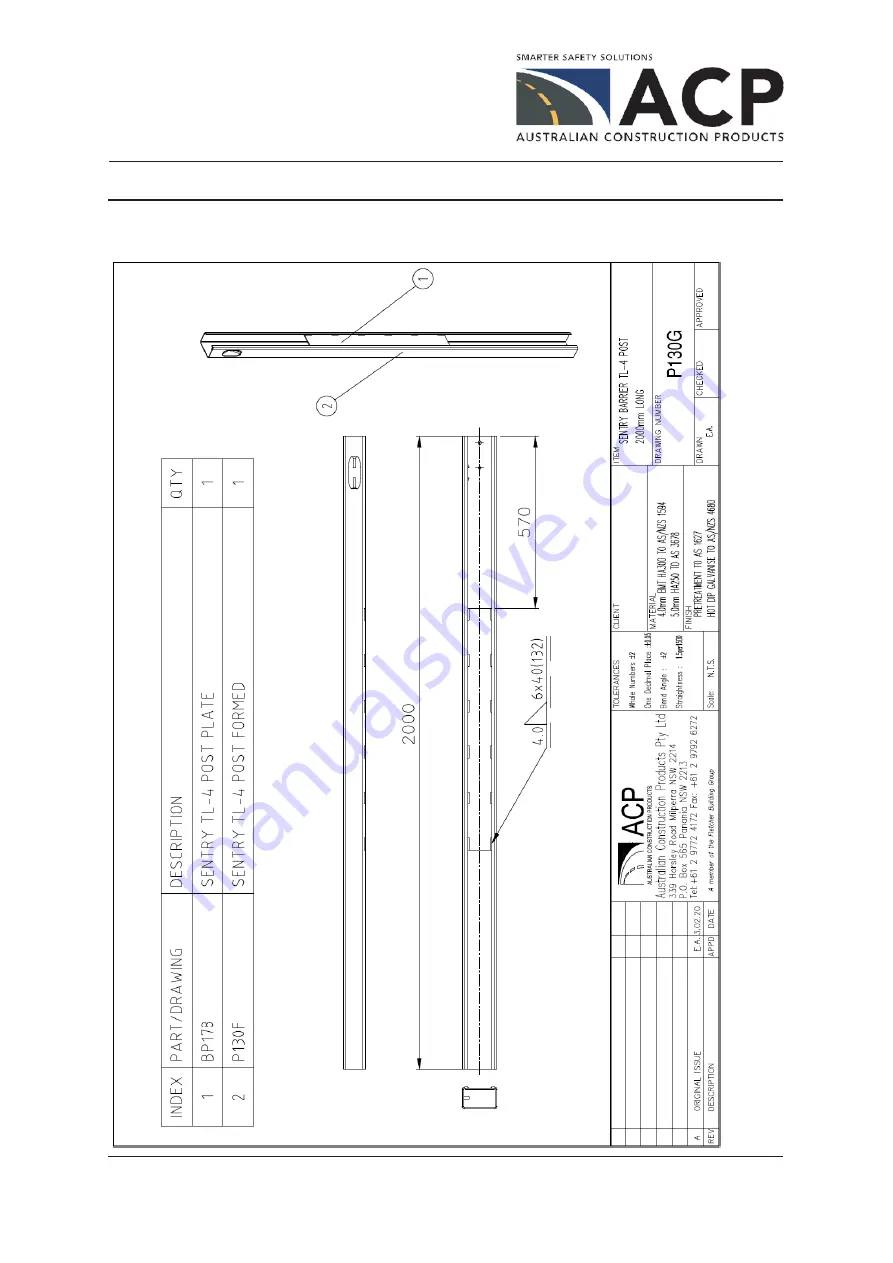 ACP Sentry Barrier TL-4 ThrieBeam System Скачать руководство пользователя страница 26