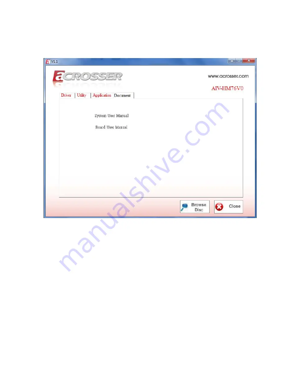 Acrosser Technology AIV-HM76V0FL Series User Manual Download Page 76