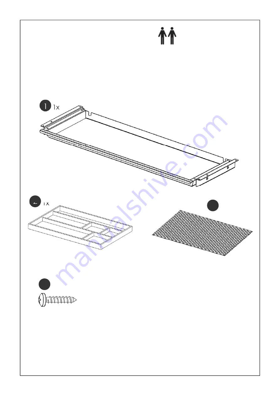 Actiforce Stationery Drawer SL FA-SLS-FG0138 Series Assembly Manual Download Page 2