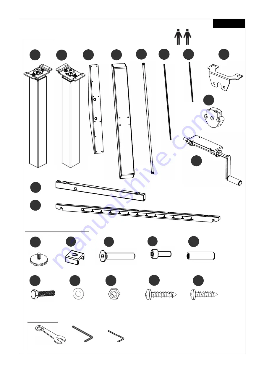 Actiforce STEELFORCE PRO SLS HAND CRANK 370 Assembly Manual Download Page 46