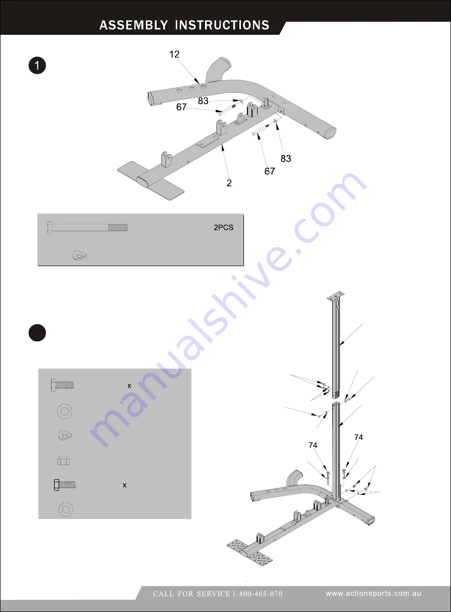 Action Fitness Side-Shift 1000 Owner'S Manual Download Page 7