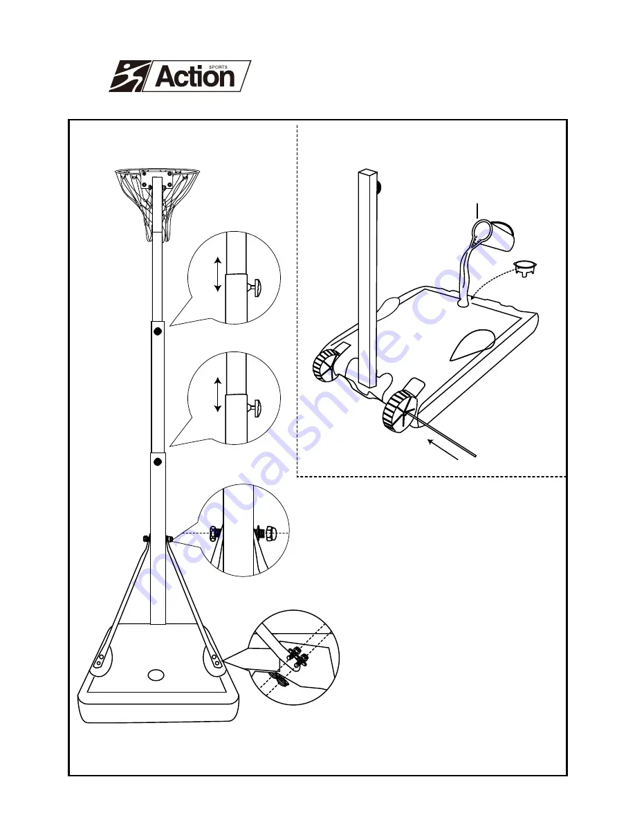 Action Sports Equipment Pty Ltd. Netball Stand Set Скачать руководство пользователя страница 3