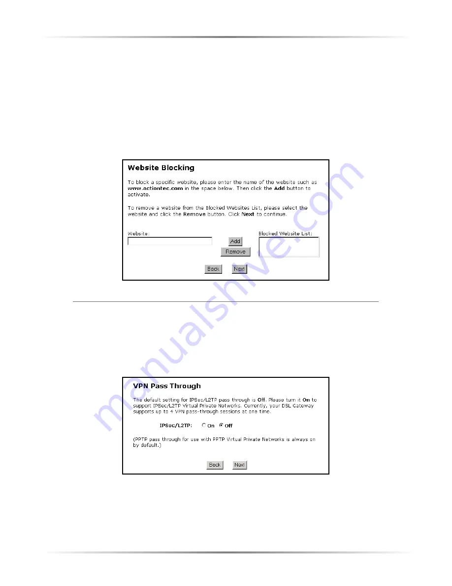 ActionTec R1524SU User Manual Download Page 67