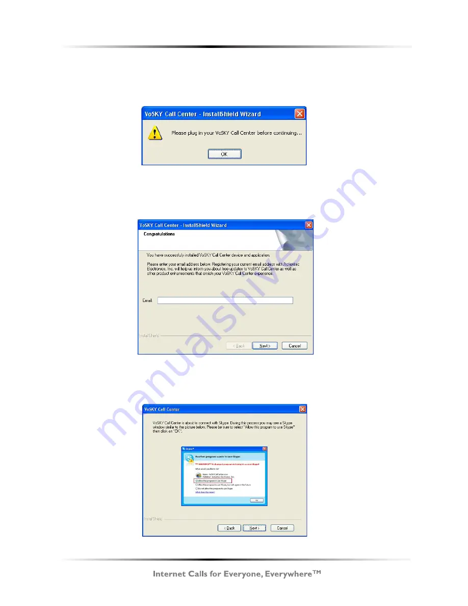 ActionTec VoSKY Call Center UP102 User Manual Download Page 23