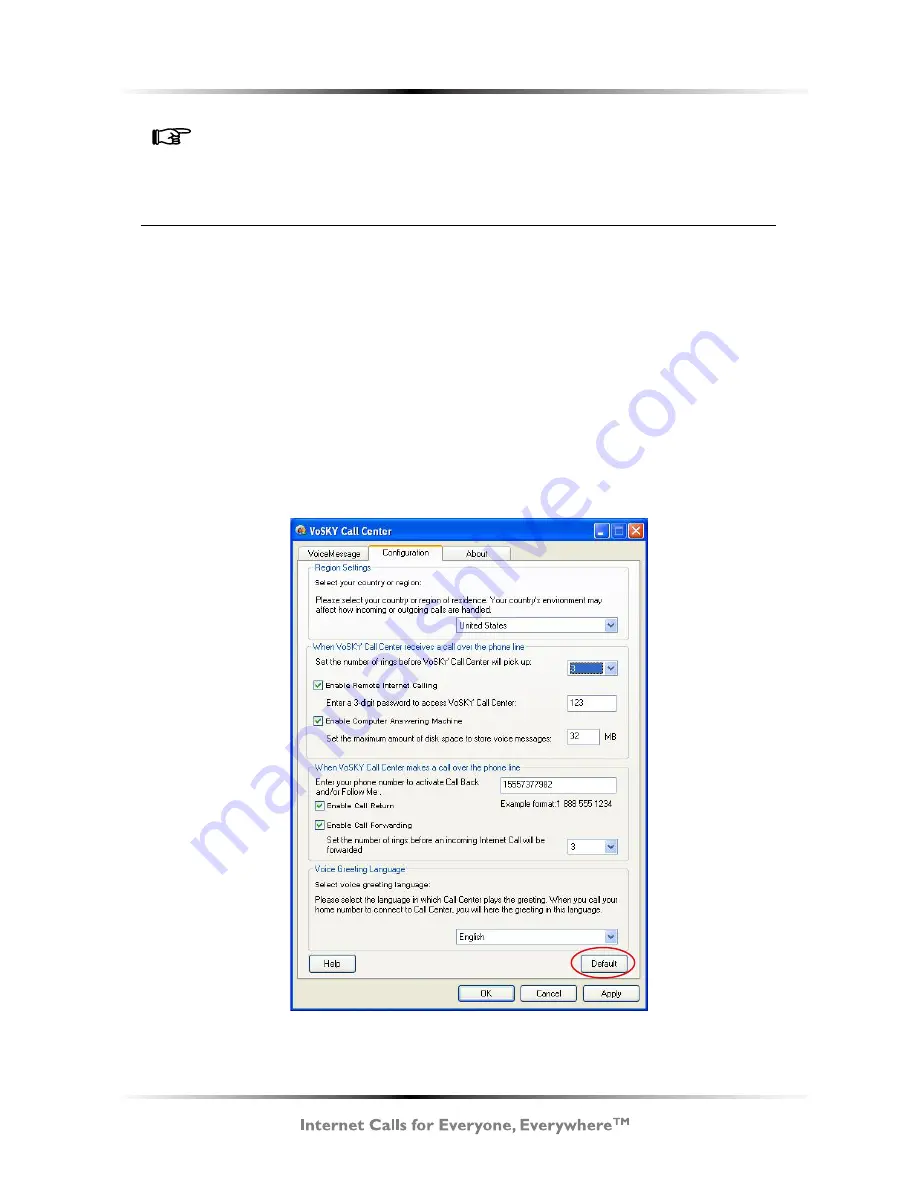 ActionTec VoSKY Call Center UP102 User Manual Download Page 30