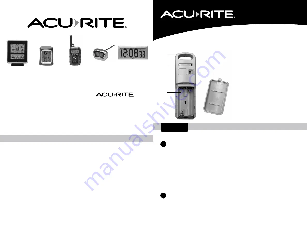 ACU-RITE 06002 Скачать руководство пользователя страница 1