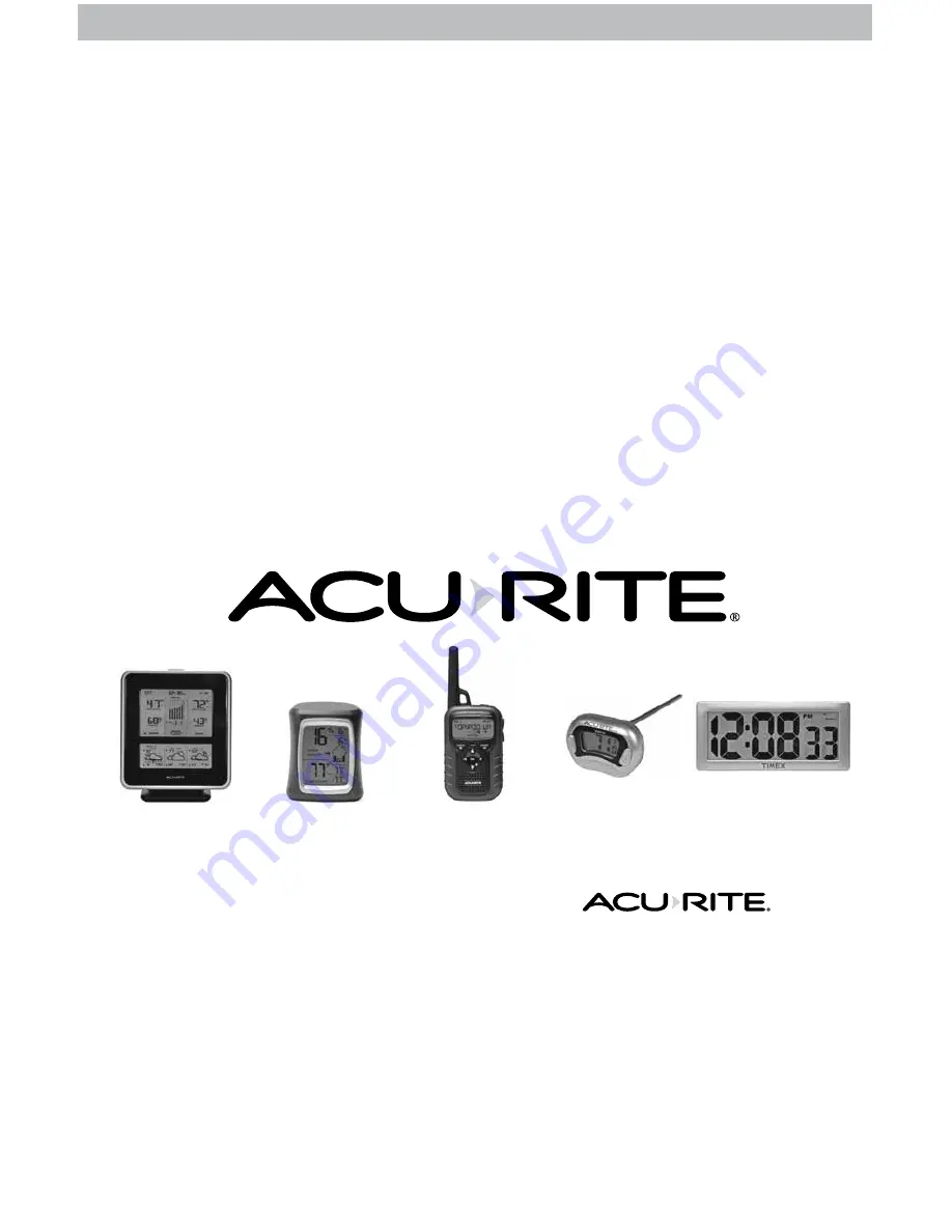 ACU-RITE Intelli-Time 13003 Скачать руководство пользователя страница 8