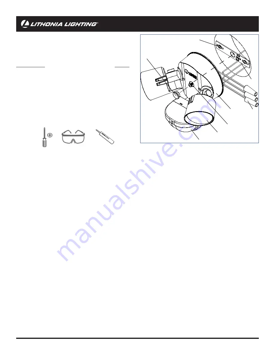 Acuity Brands Lithonia Lighting HomeGuard LED HGX LED 2RH 40K 120 MO Installation Instructions Manual Download Page 3