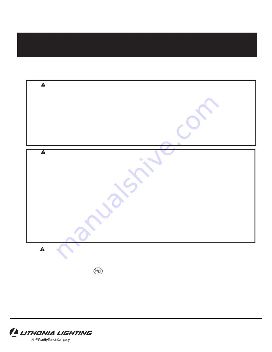 Acuity Brands Lithonia Lighting KSF Installation Instructions Download Page 1