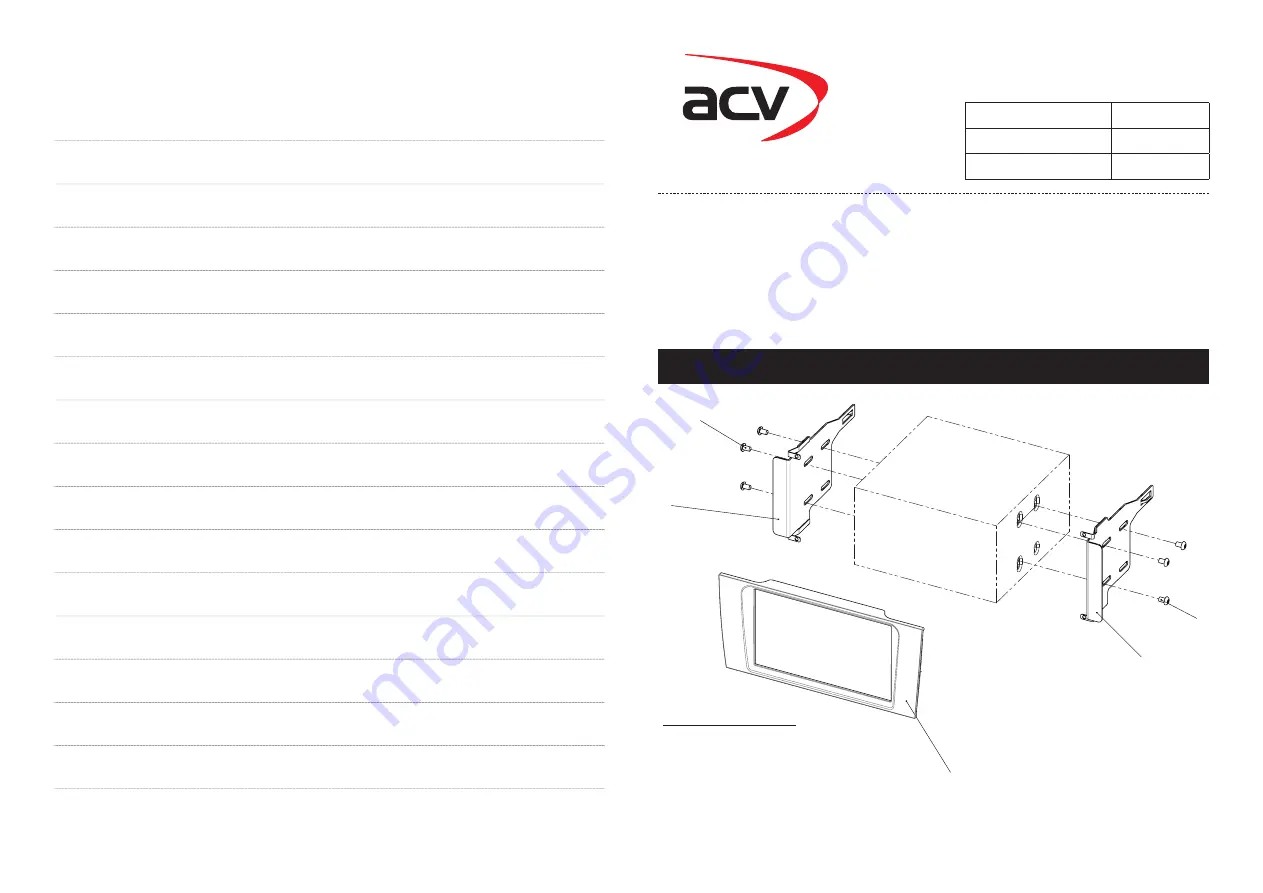 ACV 381320-21-1 Installation Manual Download Page 1