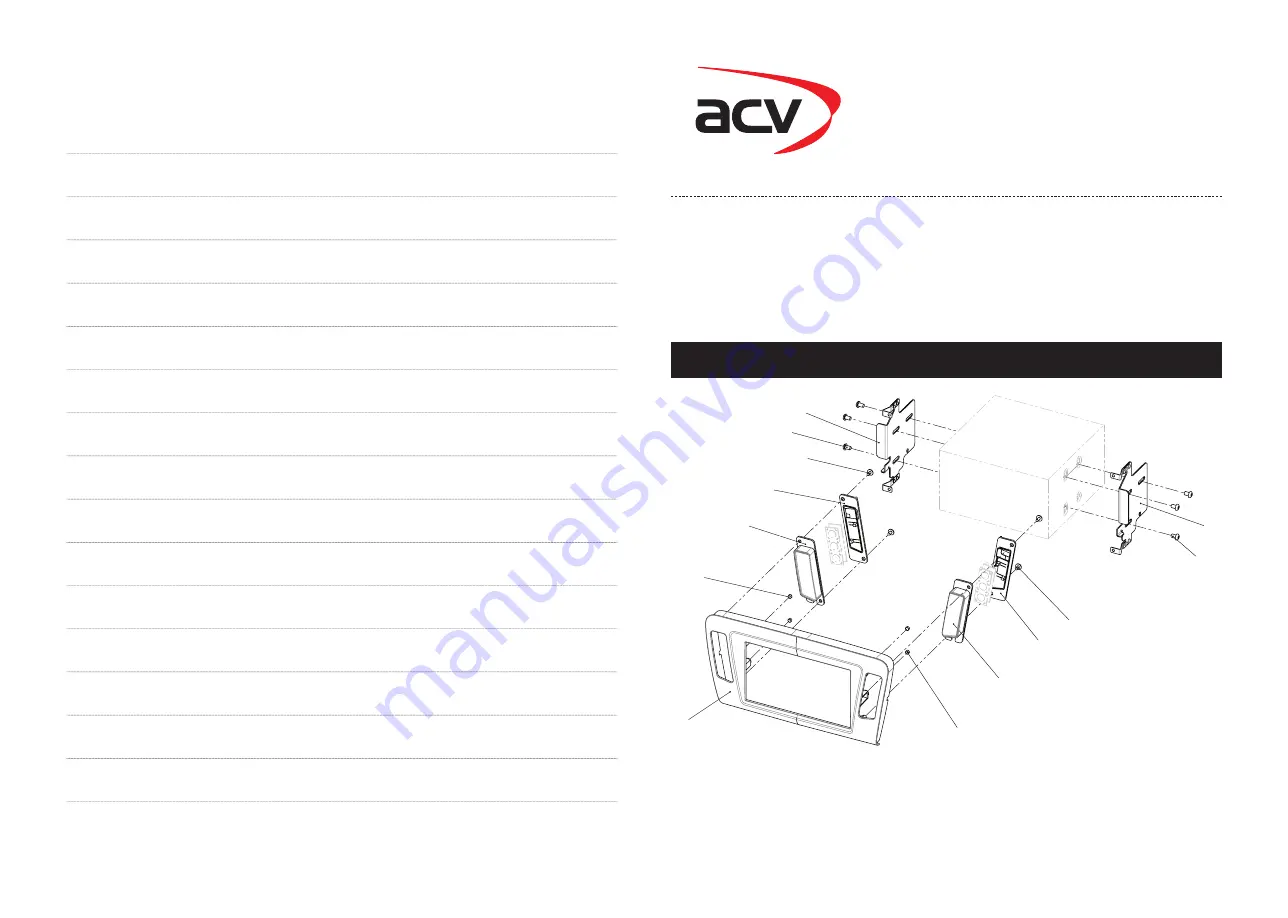 ACV 381320-33-1 Installation Manual Download Page 1