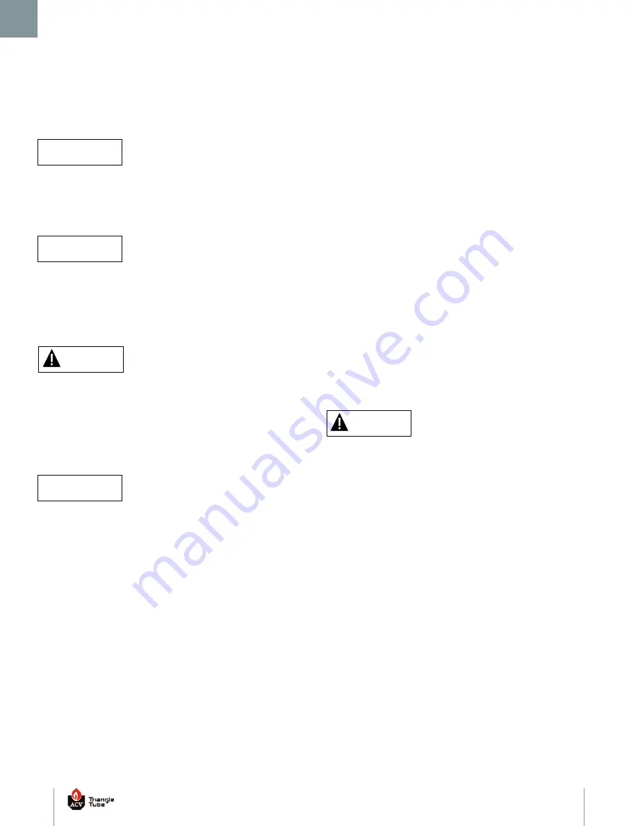 ACV CC105 Installation & Maintenance Manual Download Page 12