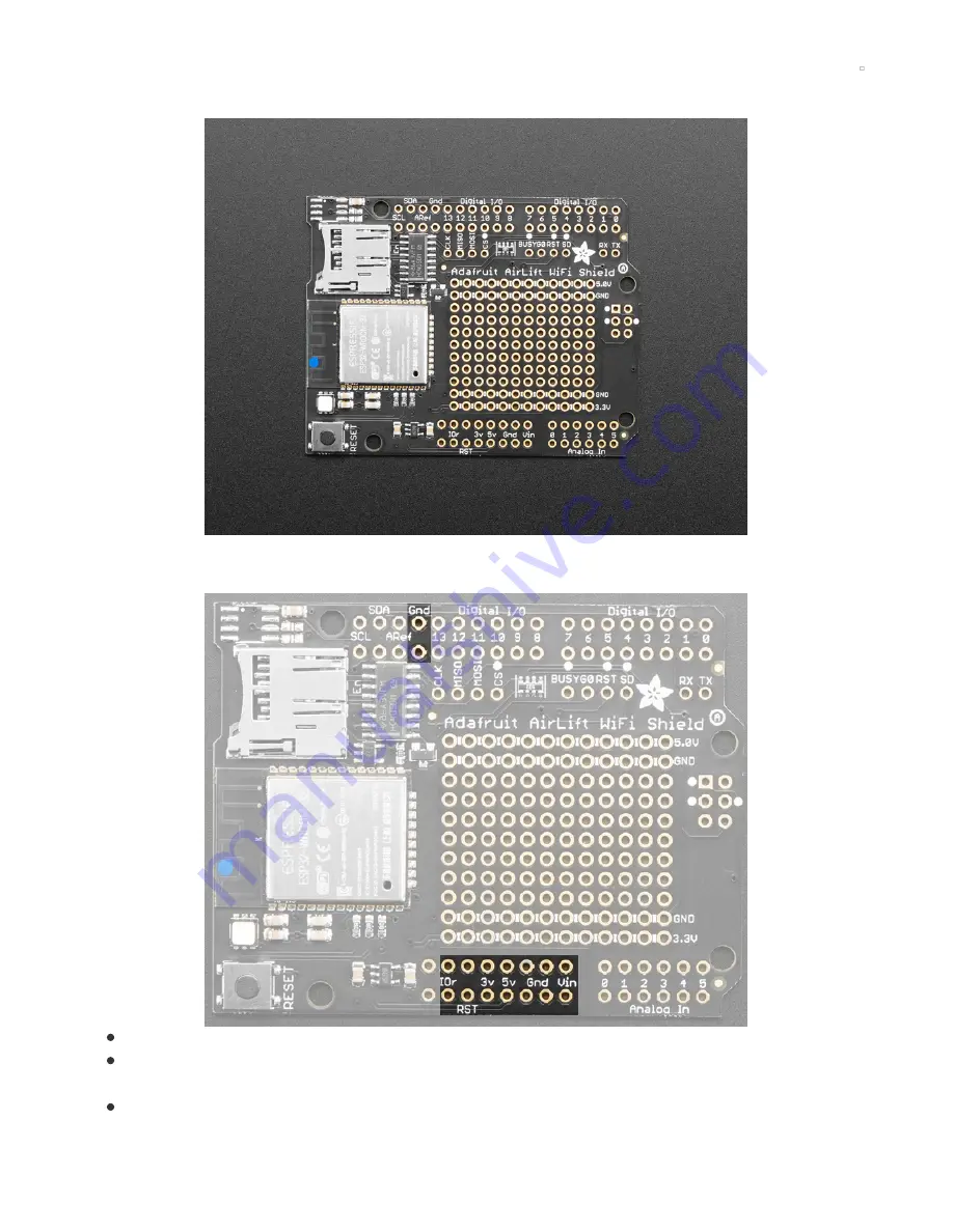 Adafruit AirLift Shield ESP32 Manual Download Page 8