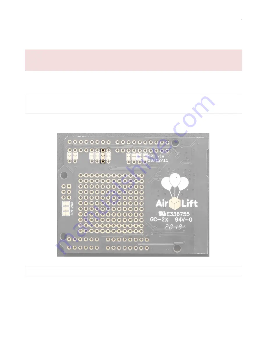 Adafruit AirLift Shield ESP32 Manual Download Page 21