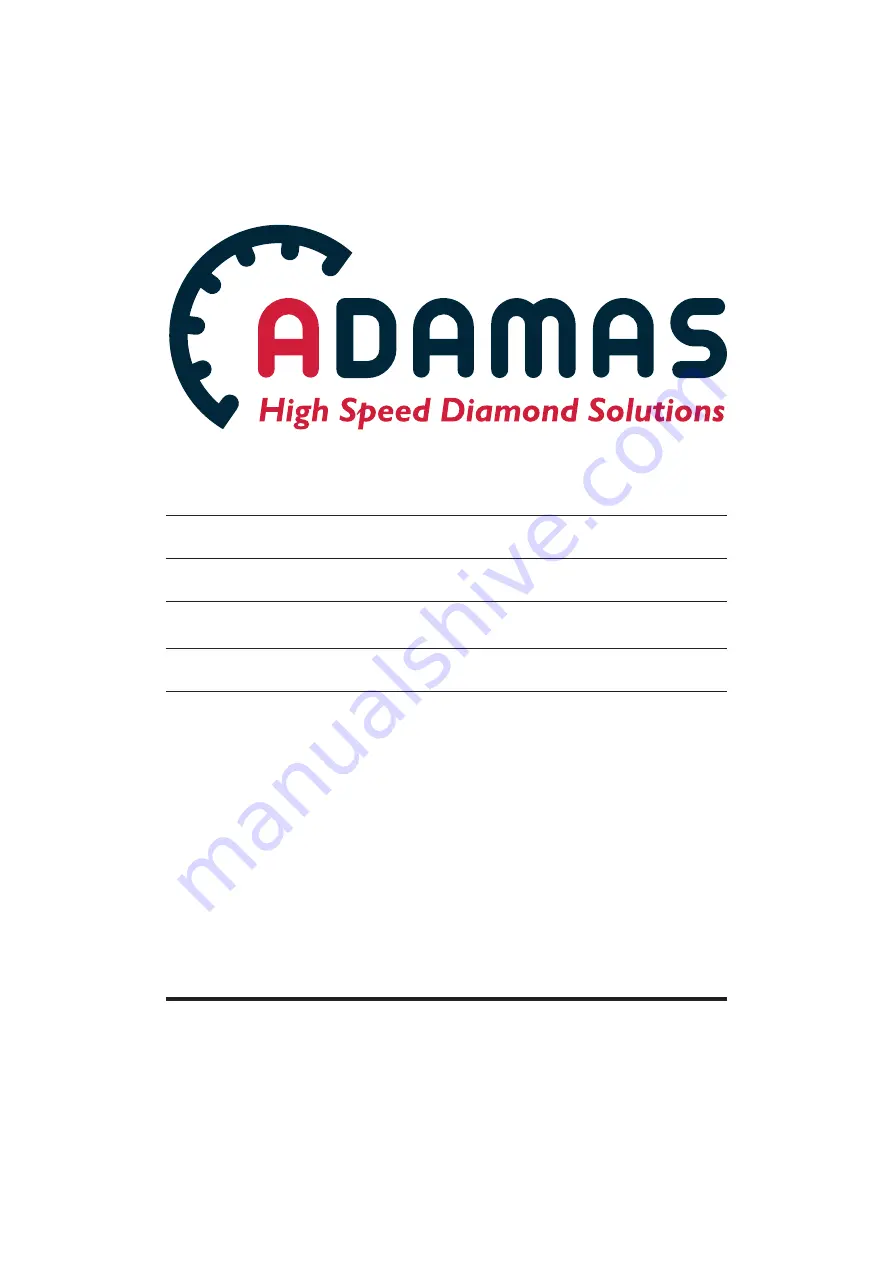 ADAMAS 792800B20 Instructions For Use Manual Download Page 1