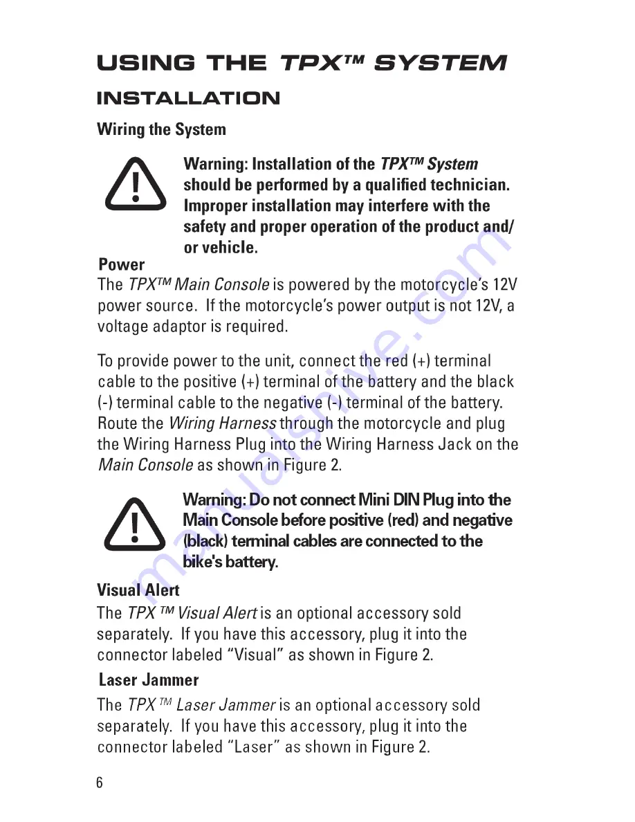 Adaptiv Technologies TPX User Manual Download Page 8