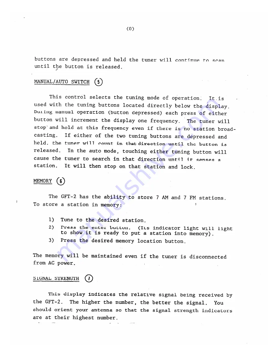 Adcom GFT-2 Owner'S Manual Download Page 9