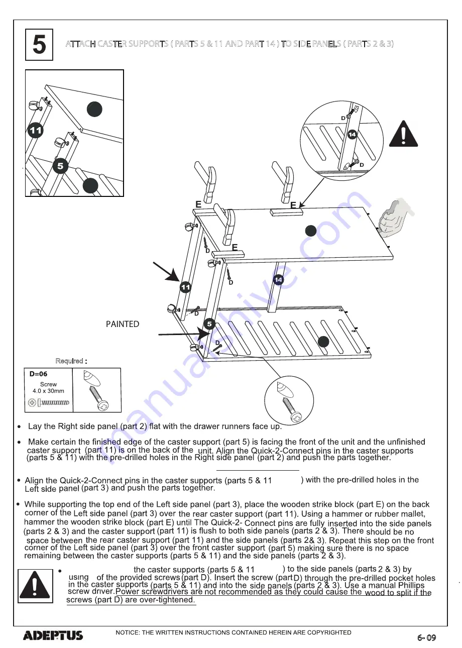 adeptus 88032 Assembly Instructions Manual Download Page 6