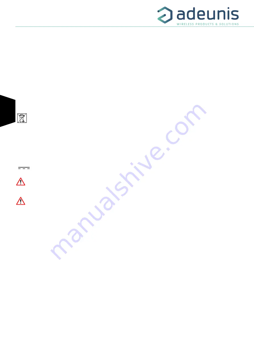 Adeunis RF ARF8170AA User Manual Download Page 36