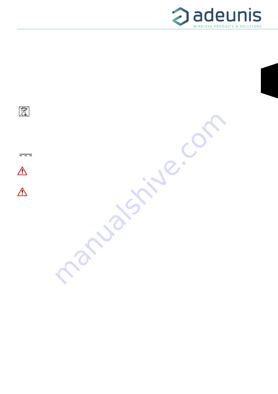 Adeunis RF ARF8180BCA User Manual Download Page 11