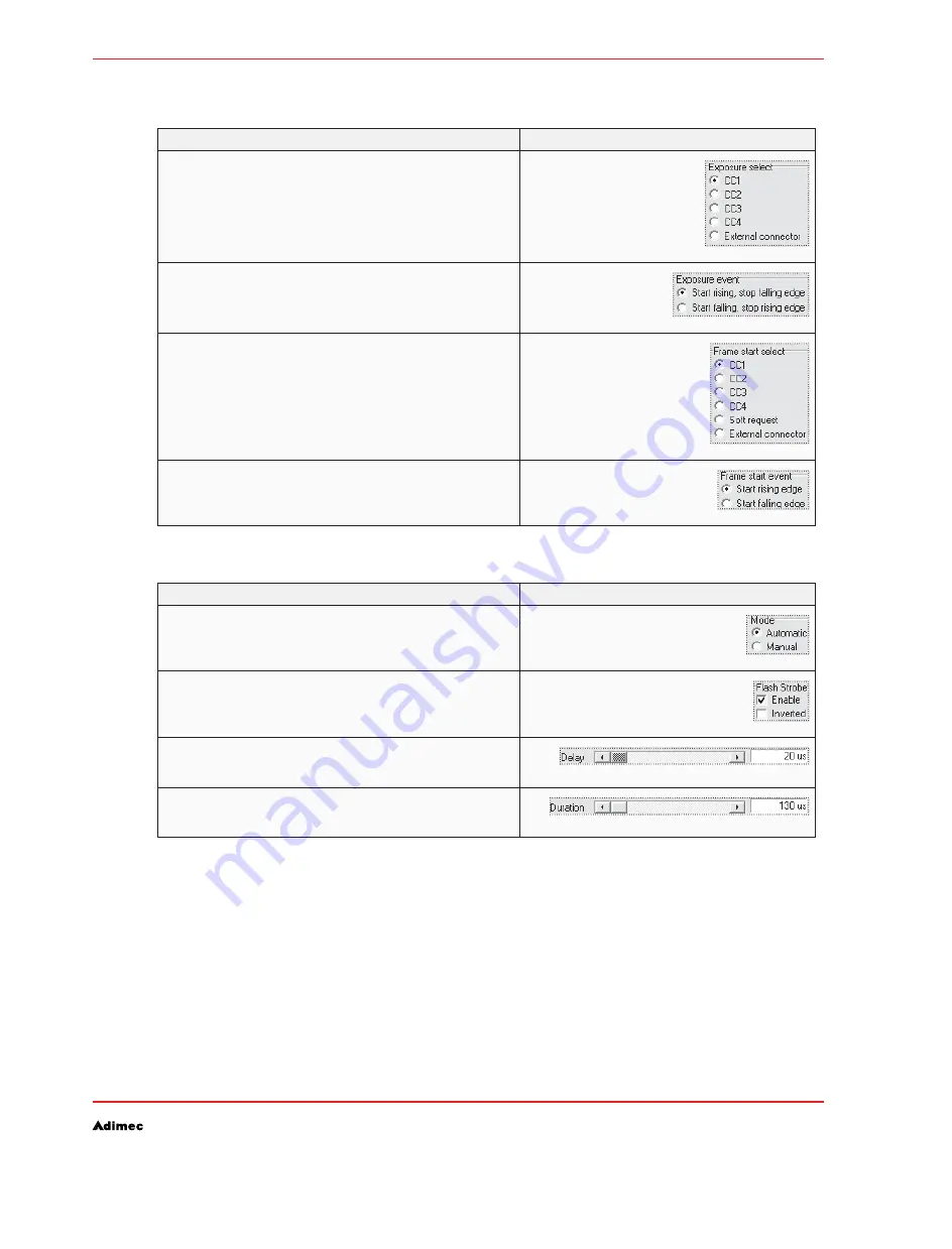 Adimec Camera Link OPAL Series Operating And Users Manual Download Page 27