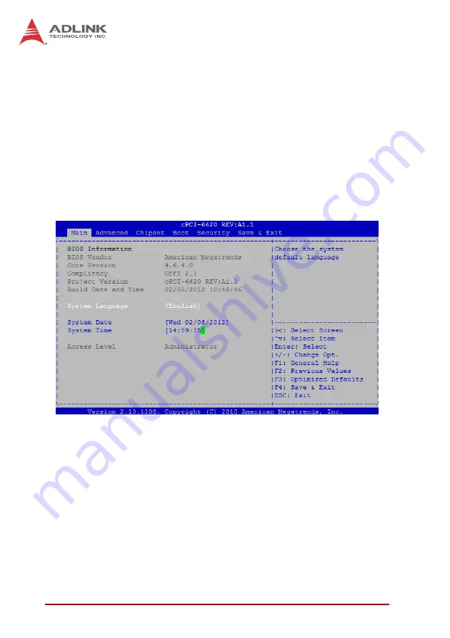 ADLINK Technology cPCI-6620 Series User Manual Download Page 50