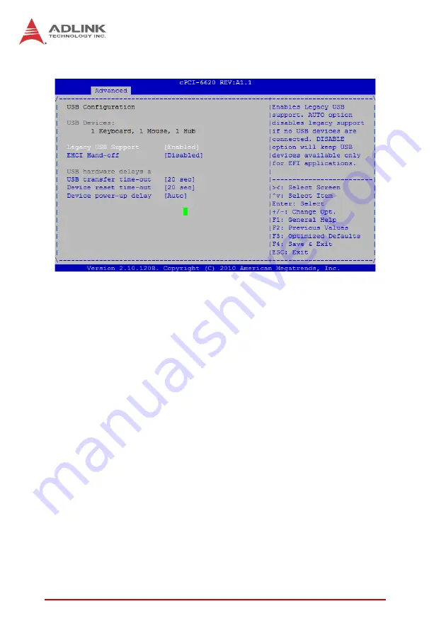 ADLINK Technology cPCI-6620 Series User Manual Download Page 58