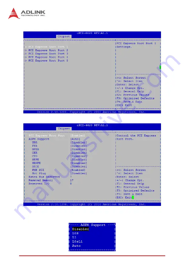 ADLINK Technology cPCI-6620 Series Скачать руководство пользователя страница 70