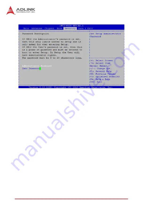 ADLINK Technology cPCI-6620 Series User Manual Download Page 74