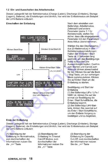 Admiral ADM6026-002 Instruction Manual Download Page 18