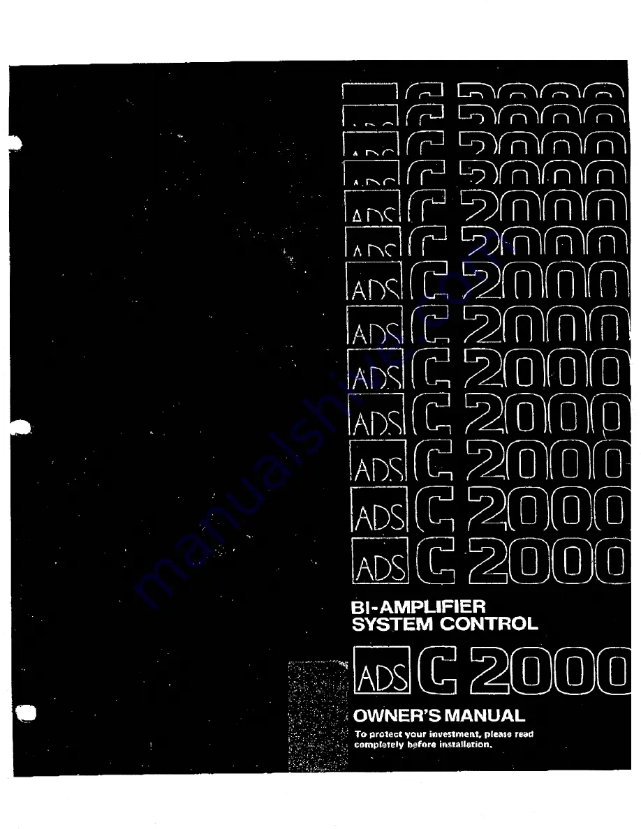 ADS C-2000 Owner'S Manual Download Page 1