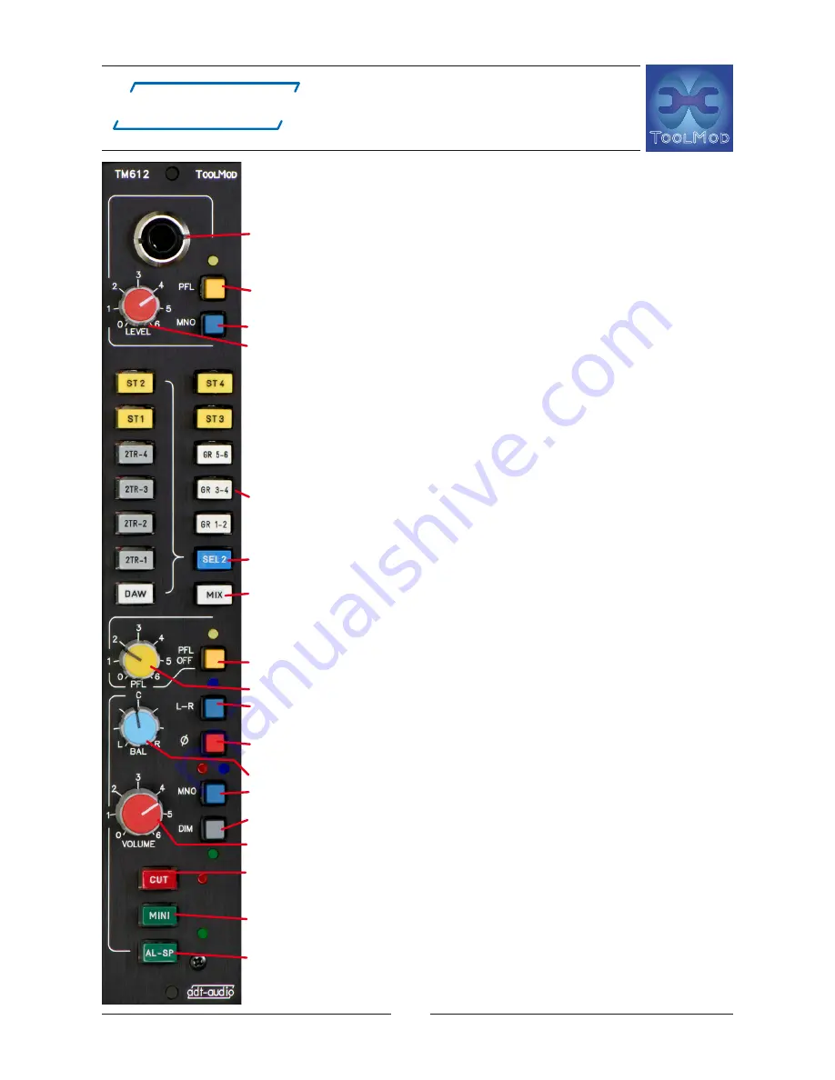 adt-audio ToolMod Faderbox Installation Manual Download Page 52