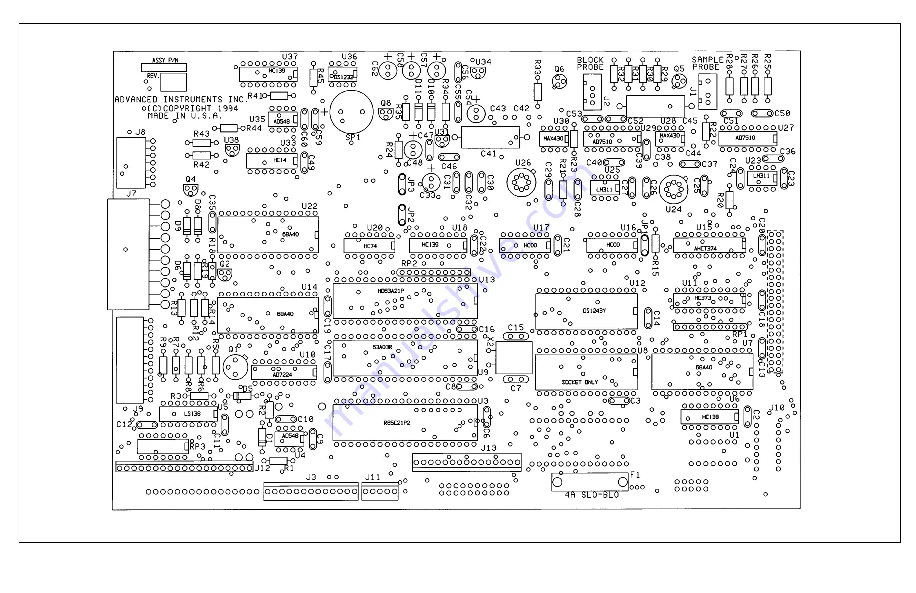 Advanced Instruments 3900 Service Manual Download Page 168