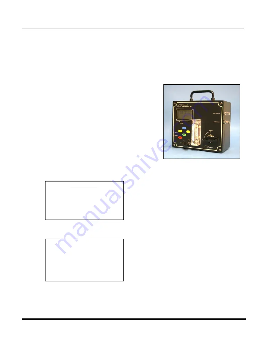 Advanced Instruments GPR-1200 Owner'S Manual Download Page 17