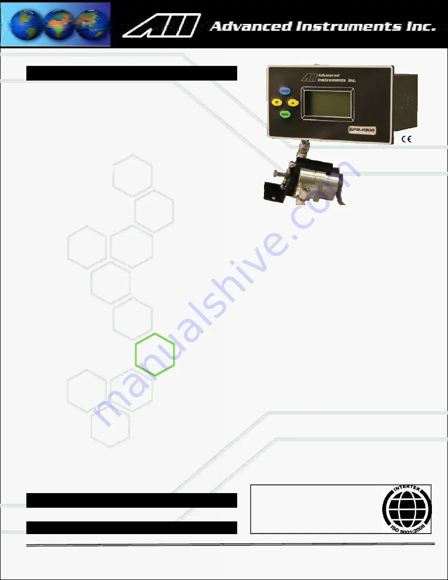 Advanced Instruments GPR-IN190 Скачать руководство пользователя страница 1