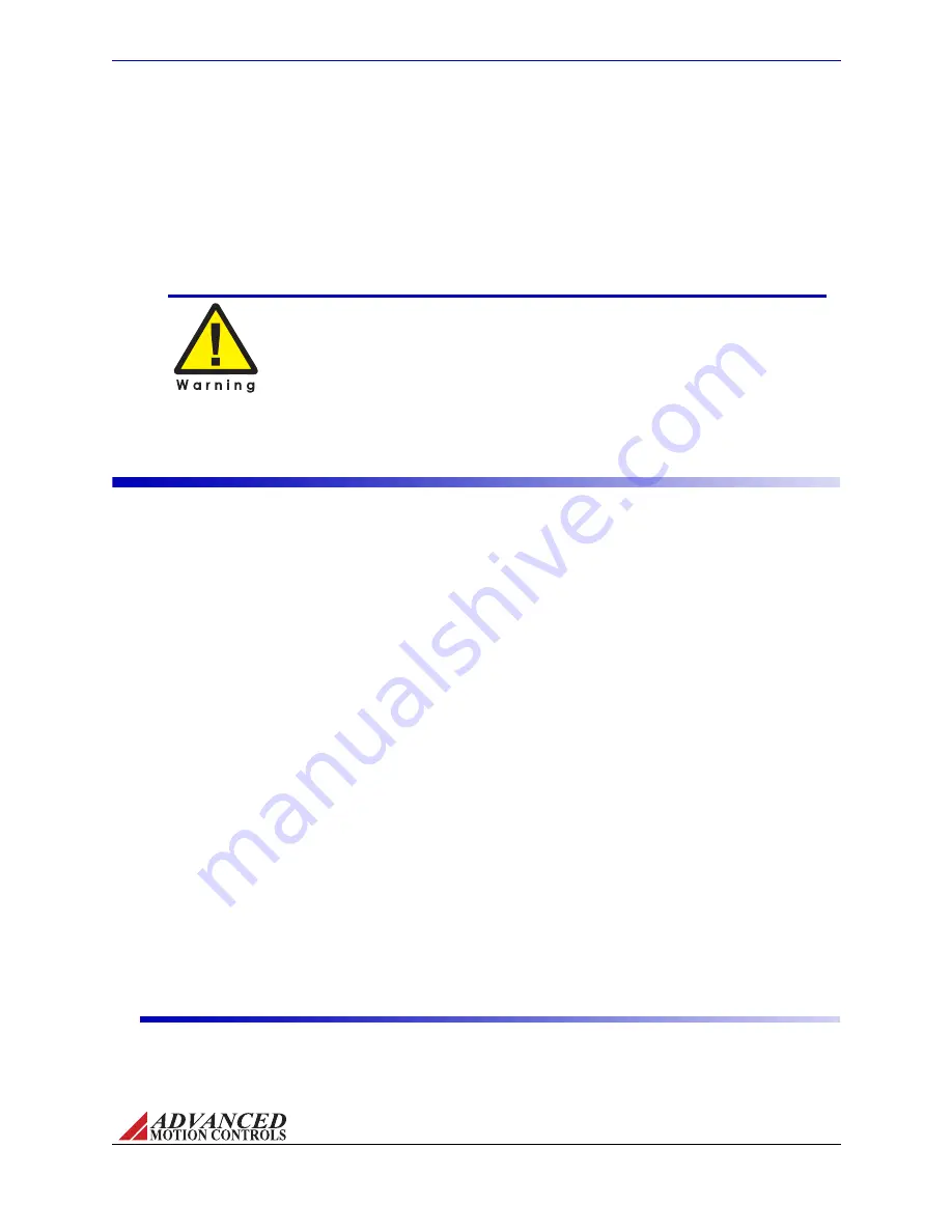 Advanced Motion Controls 12A8 Hardware Installation Manual Download Page 27