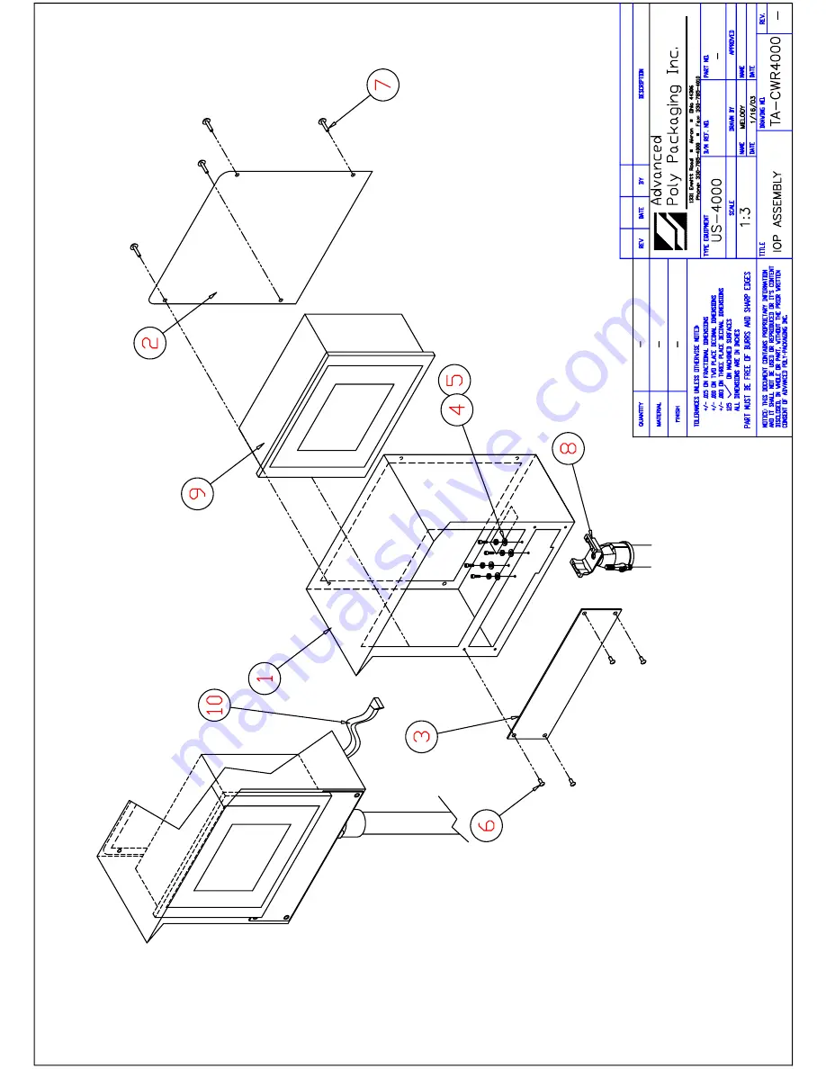 Advanced Poly-Packaging US-4000 Operation Manual Download Page 51