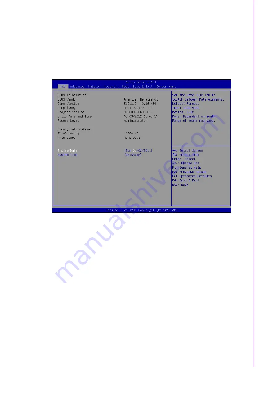 Advantech ASMB-830 Series User Manual Download Page 39