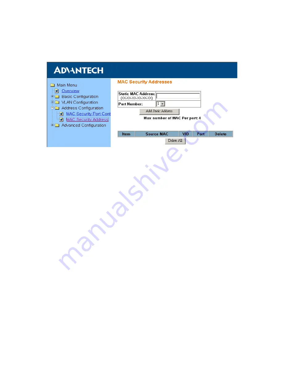 Advantech EKI-6538 Скачать руководство пользователя страница 48