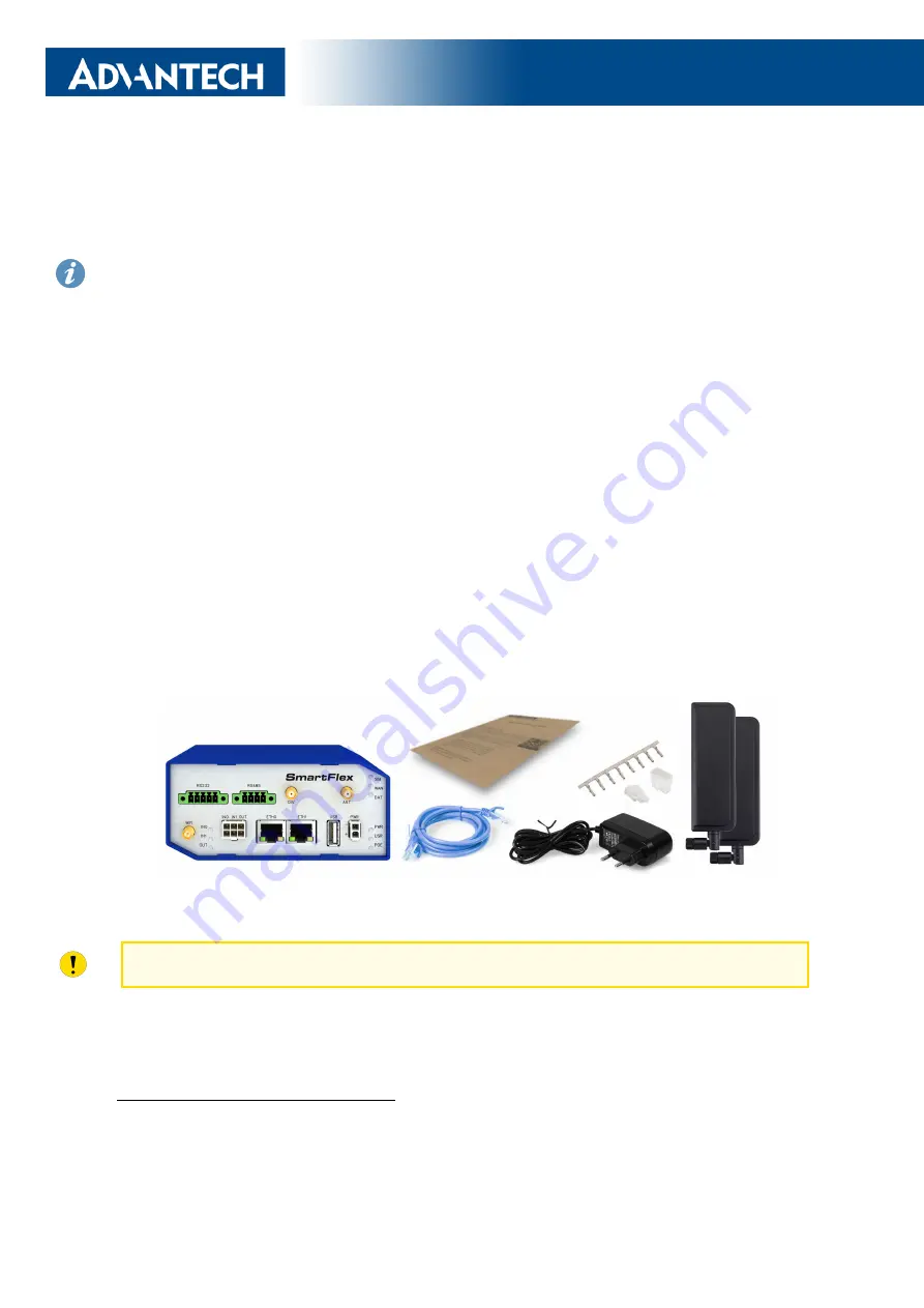 Advantech SmartFlex SR307 User Manual Download Page 15