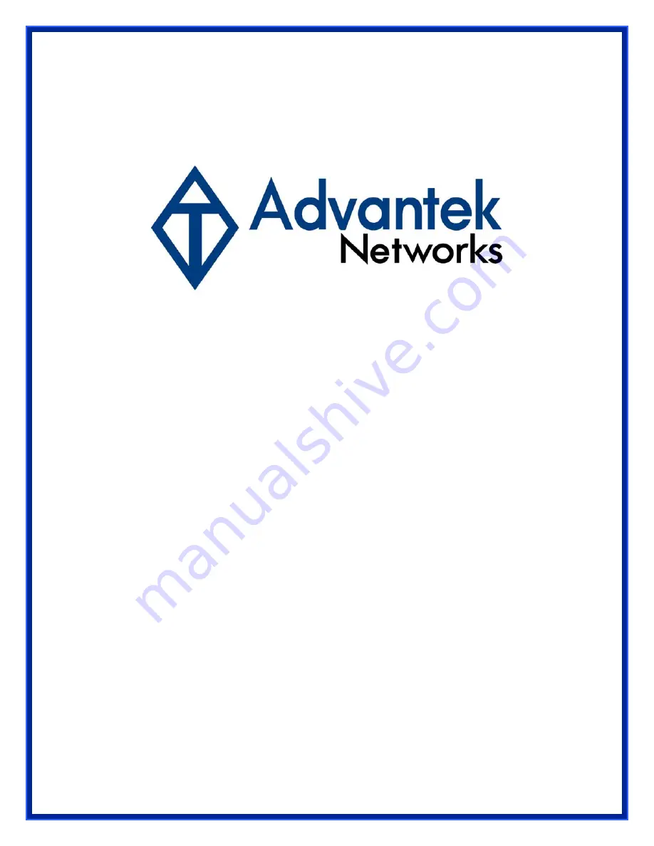 Advantek Networks ALN-101C Скачать руководство пользователя страница 1