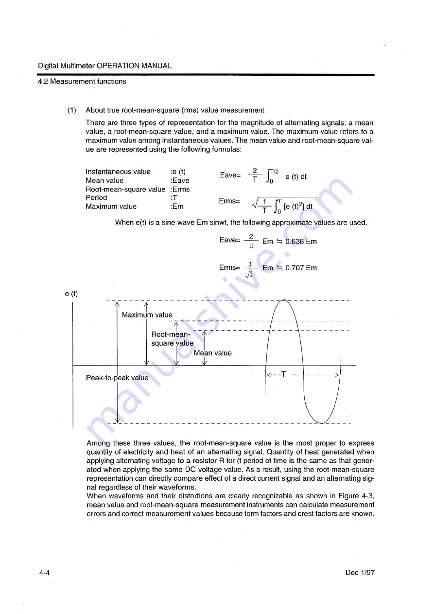 ADVANTEST R6552 Series Operation Manual Download Page 60