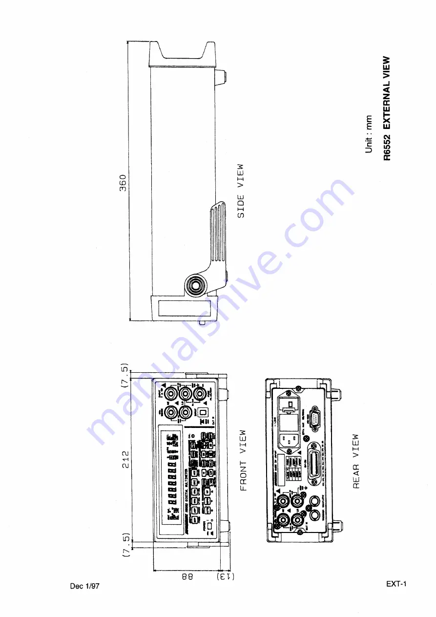 ADVANTEST R6552 Series Operation Manual Download Page 185