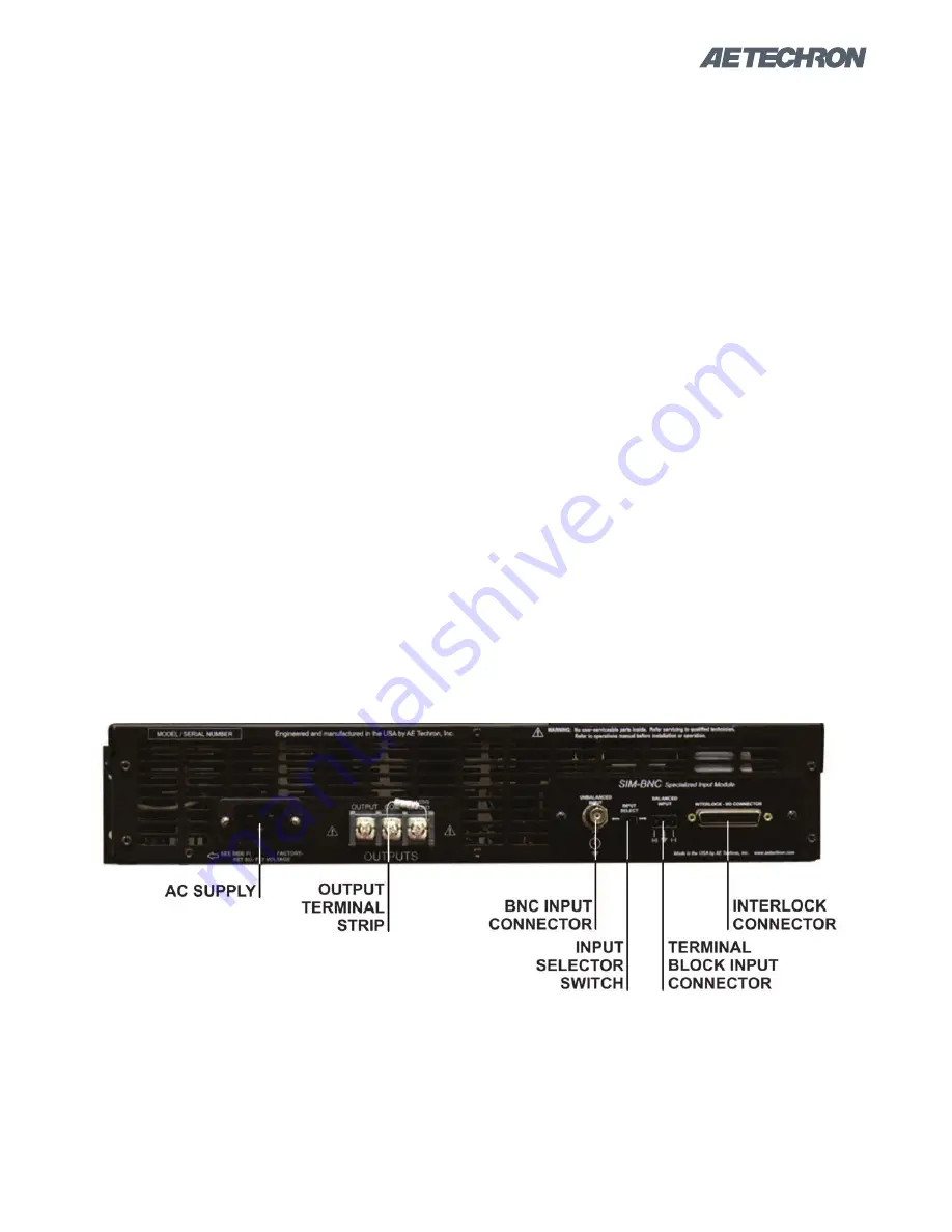 AE Techron 7224 Operator'S Manual Download Page 15