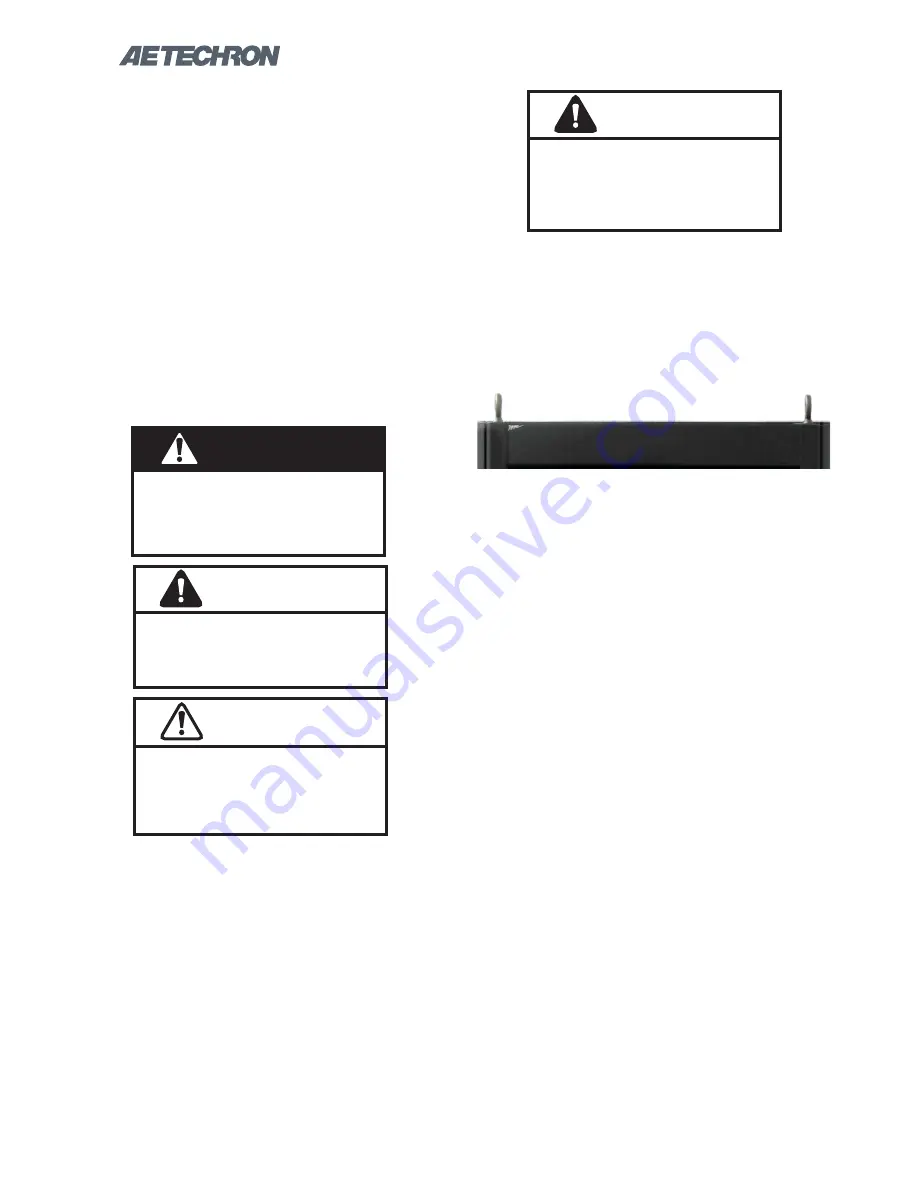 AE Techron 8500 Series Operator'S Manual Download Page 6