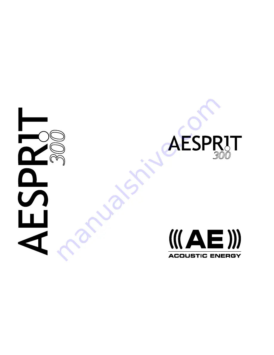 AE aesprit 300 Owner'S Manual Download Page 1