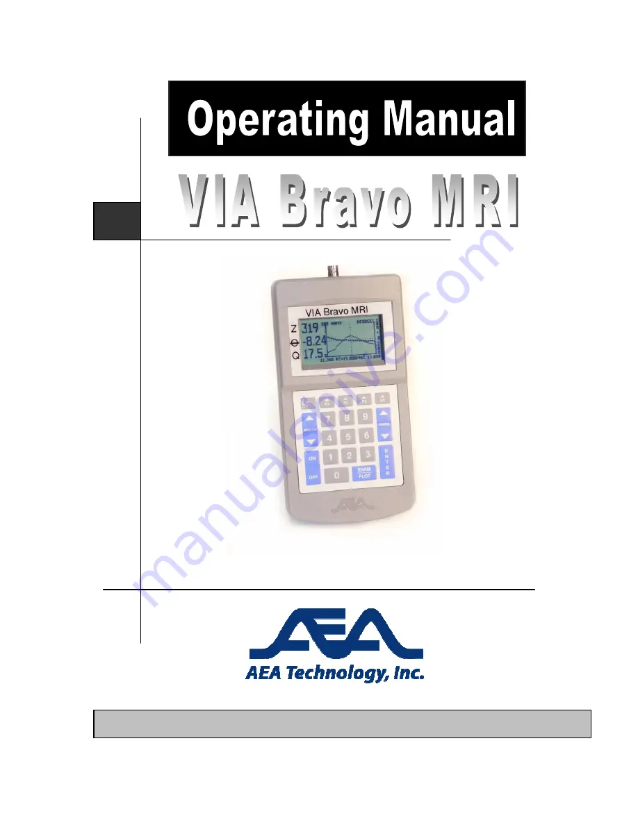 AEA VIA Bravo MRI Operating Manual Download Page 1