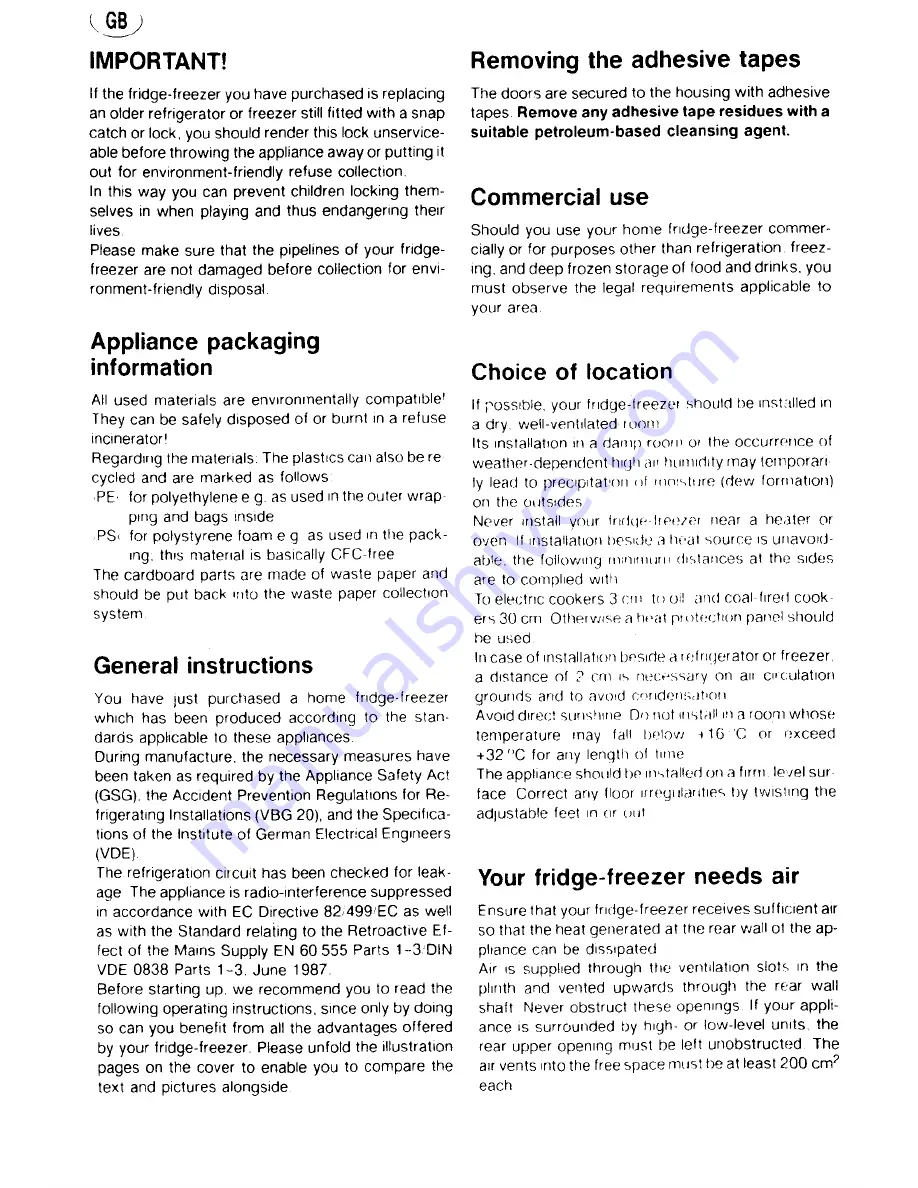 AEG 2330 I Operating Instructions Manual Download Page 7