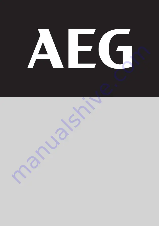 AEG 4935459426 Instruction Manual Download Page 1